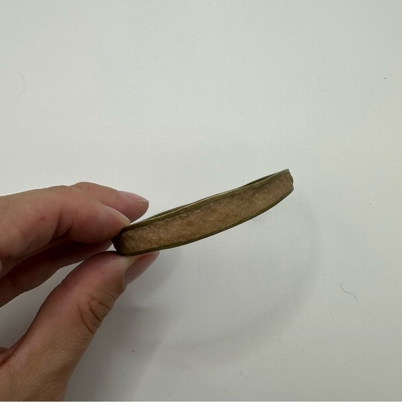 David Urso Pink Quartz Crushed Gemstone Bronze Bangle - Picture 2 of 3